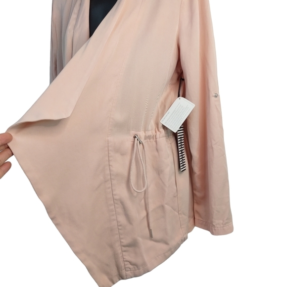 Haute Monde Women's Light Pink Soft Open Front Jacket Size M NWT - Picture 3 of 7